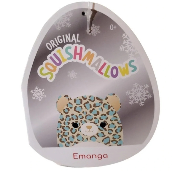 SQUISHMALLOWS 16” Emanga aka Liv the Leopard Cheetah Mouse Hang & Bottom Tag NWT - Picture 4 of 6